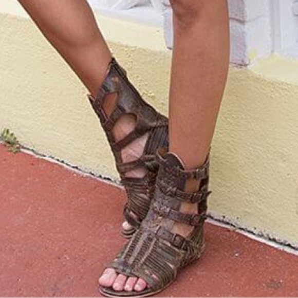 Bed Stu Shoes - Bed Stu Aurelia Leather Tall Huarache Sandal Size 7